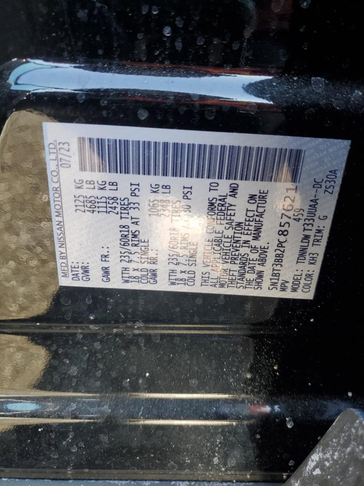 2023 NISSAN ROGUE SV VIN:5N1BT3BB2PC857621