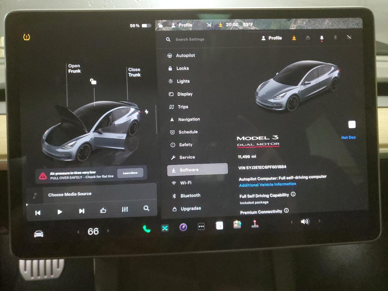 2023 TESLA MODEL 3  VIN:5YJ3E1EC6PF601884