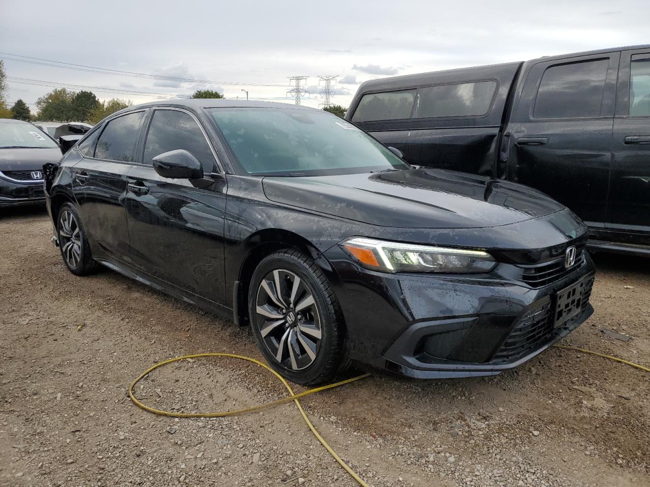 2022 HONDA CIVIC EX VIN:JHMFE1F75NX003687