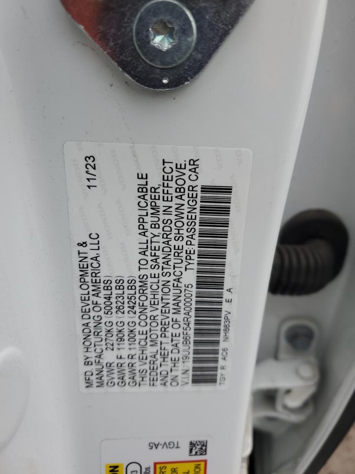 2024 ACURA TLX A-SPEC VIN:19UUB6F54RA000075