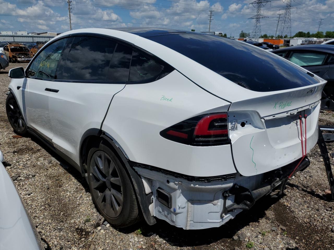 2022 TESLA MODEL X VIN:7SAXCBE69NF358594