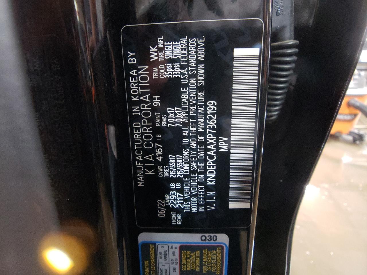 2023 KIA SELTOS LX VIN:KNDEPCAAXP7362199