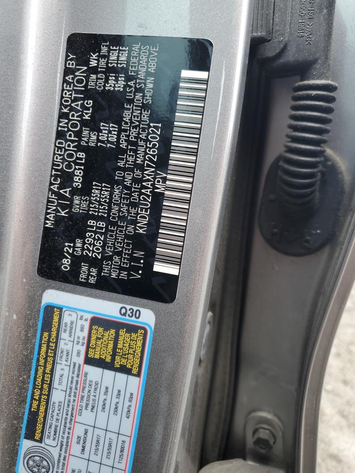 2022 KIA SELTOS S VIN:KNDEU2AAXN7265021