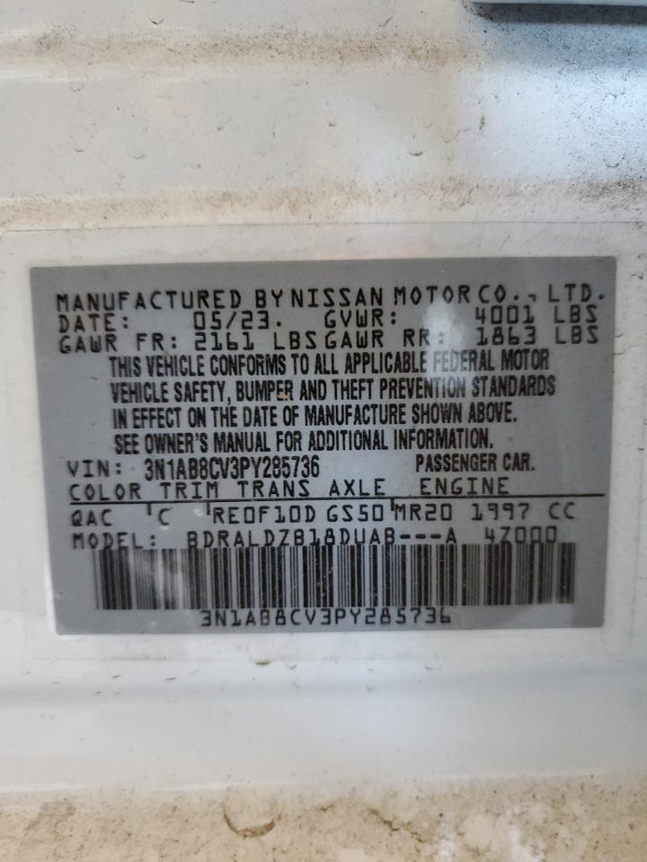 2023 NISSAN SENTRA SV VIN:3N1AB8CV3PY285736
