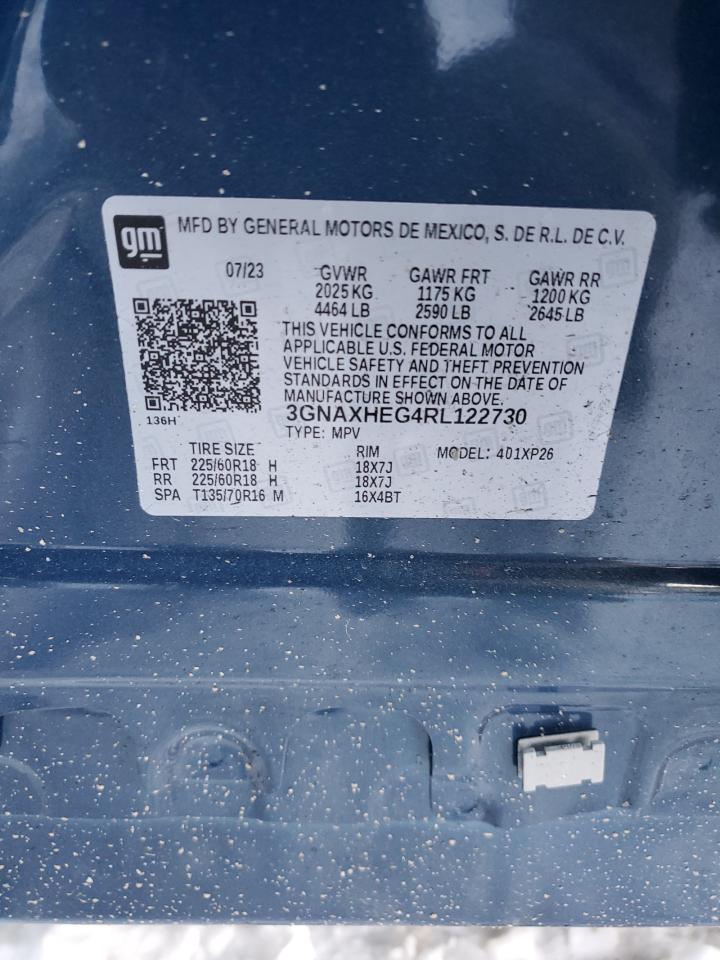 2024 CHEVROLET EQUINOX LS VIN:3GNAXHEG4RL122730