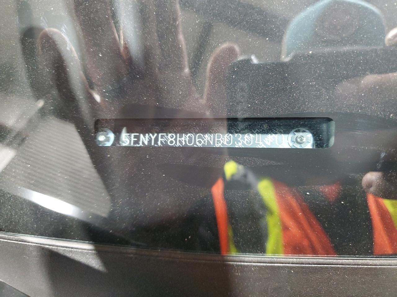 2022 HONDA PASSPORT ELITE VIN:5FNYF8H06NB030410