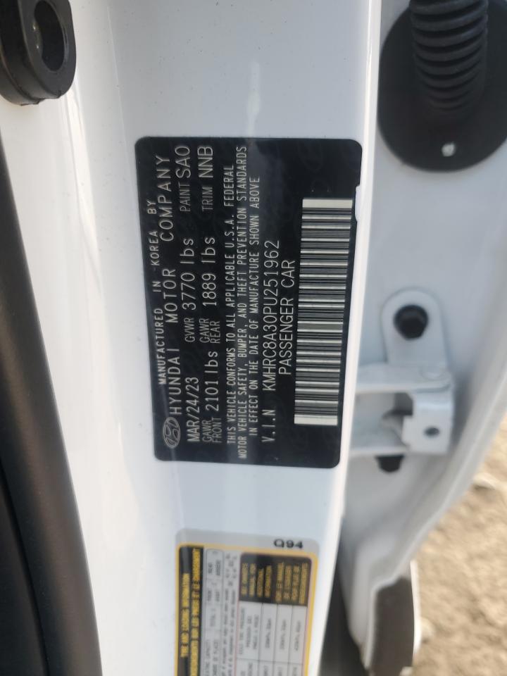 2023 HYUNDAI VENUE SEL VIN:KMHRC8A30PU251962