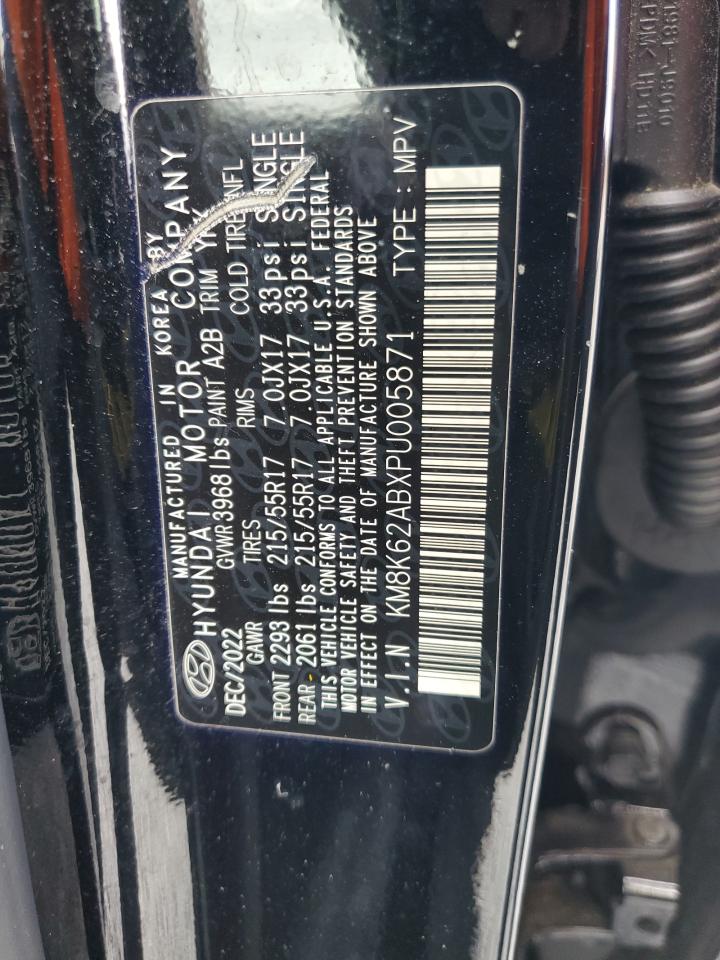 2023 HYUNDAI KONA SEL VIN:KM8K62ABXPU005871