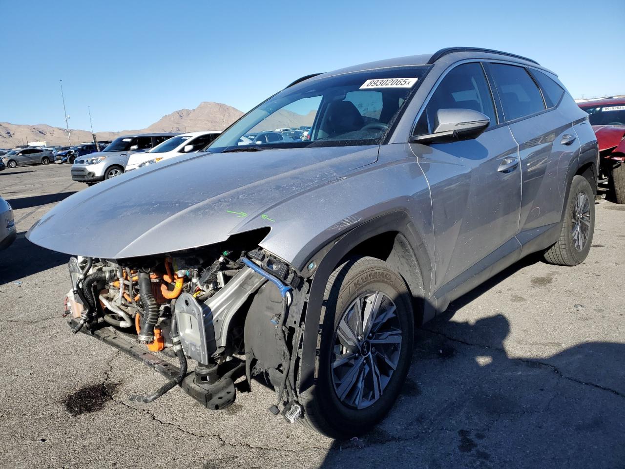2022 HYUNDAI TUCSON BLUE VIN:KM8JBCA11NU053146