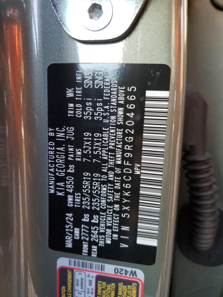 2024 KIA SPORTAGE X LINE VIN:5XYK6CDF9RG204665