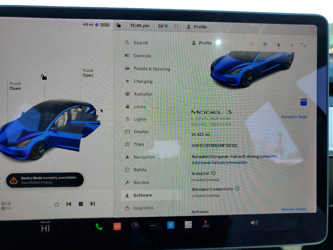 2022 TESLA MODEL 3  VIN:5YJ3E1EBXNF120122