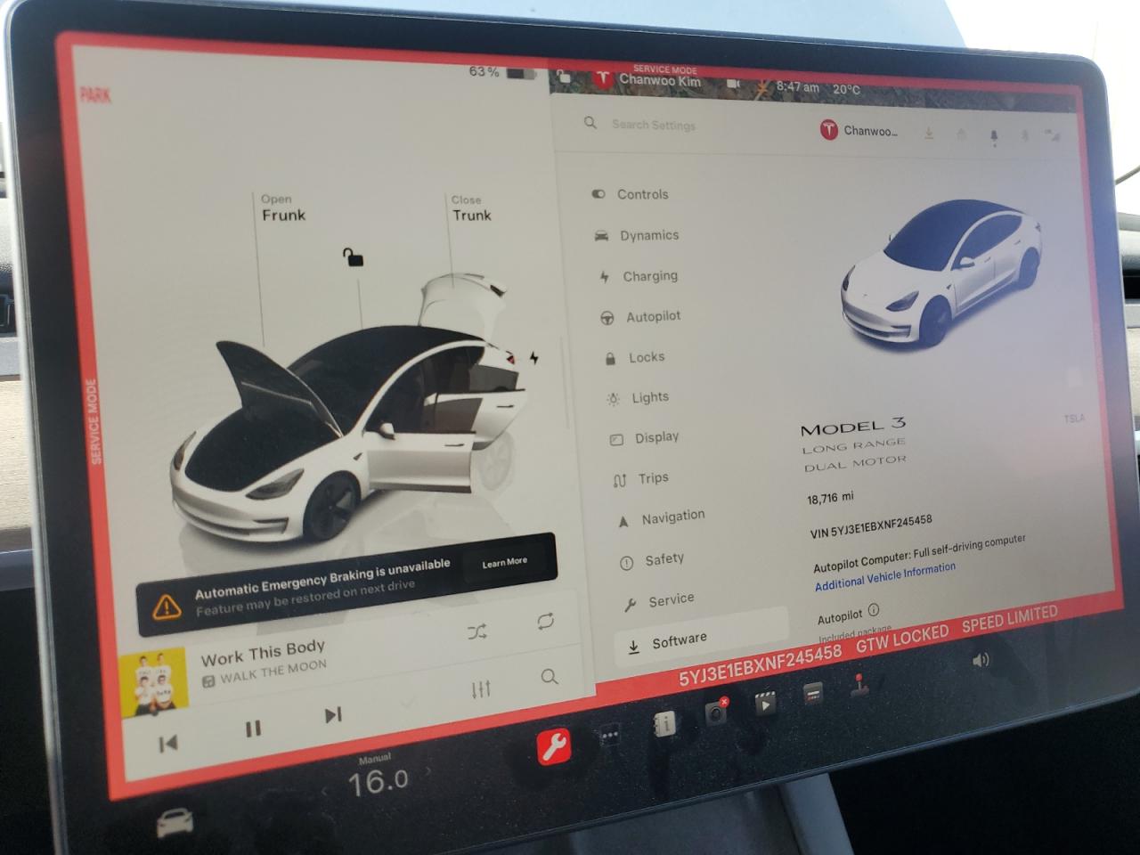 2022 TESLA MODEL 3  VIN:5YJ3E1EBXNF245458