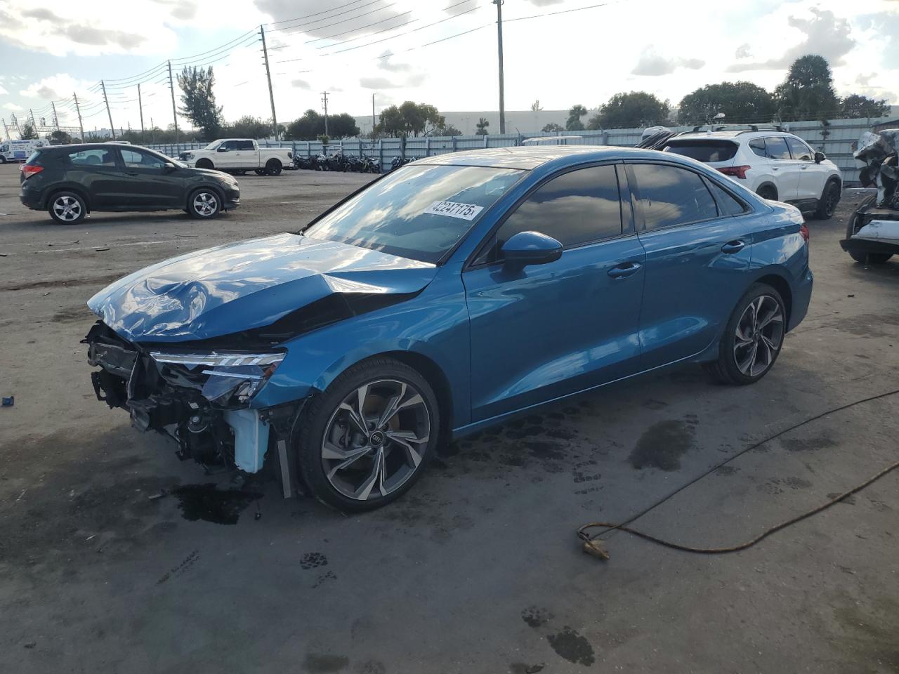 2022 AUDI A3 PREMIUM PLUS VIN:WAUHUDGY2NA077896