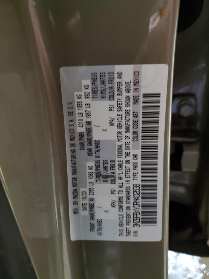 2024 MAZDA 3 CARBON TURBO VIN:3MZBPBXY0RM402538