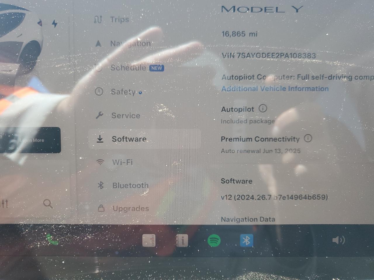 2023 TESLA MODEL Y  VIN:7SAYGDEE2PA108383