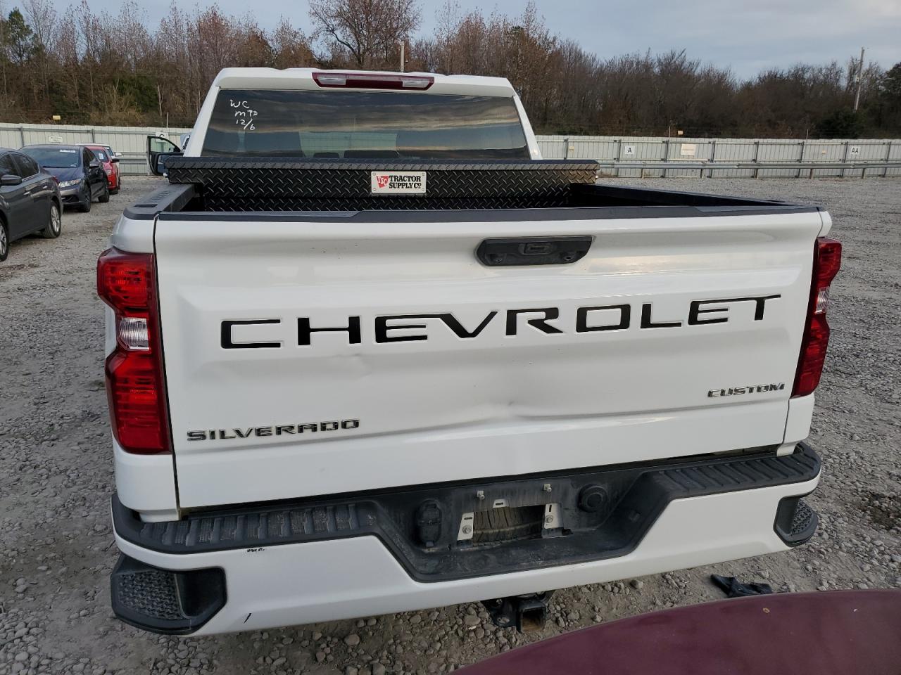 2022 CHEVROLET SILVERADO K1500 CUSTOM VIN:1GCPDBEK6NZ532753