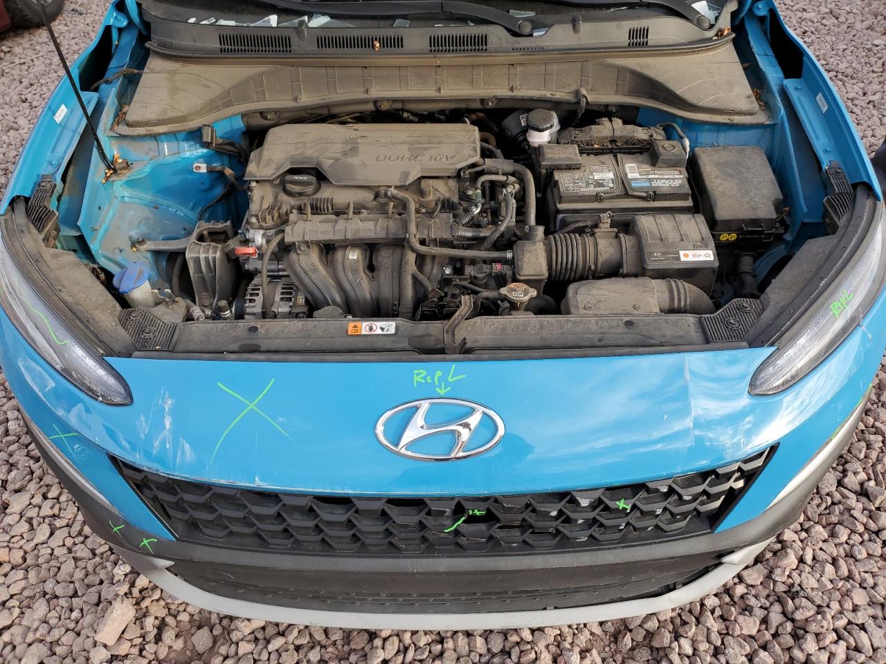 2022 HYUNDAI KONA SEL VIN:KM8K22ABXNU808771