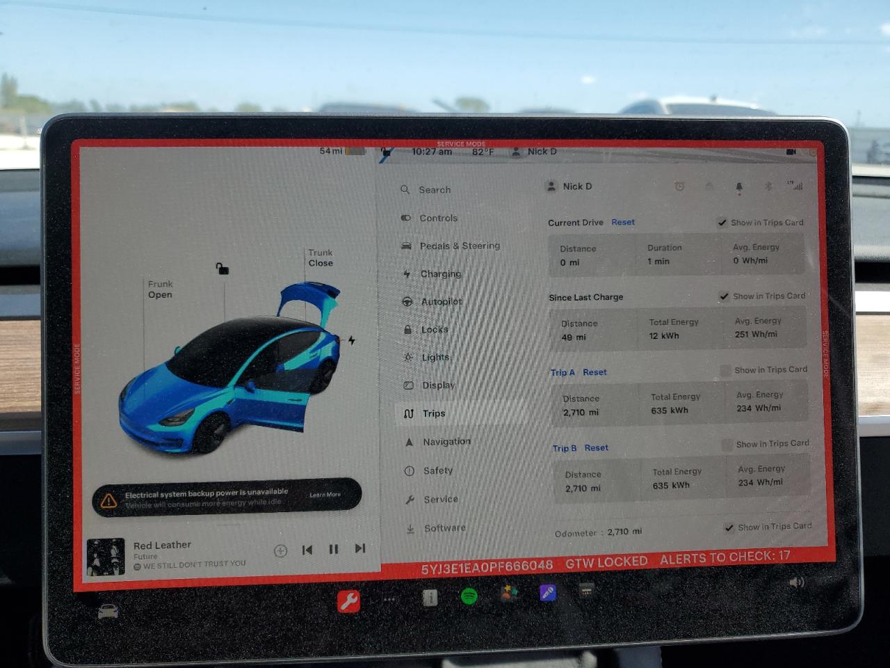 2023 TESLA MODEL 3  VIN:5YJ3E1EA0PF666048