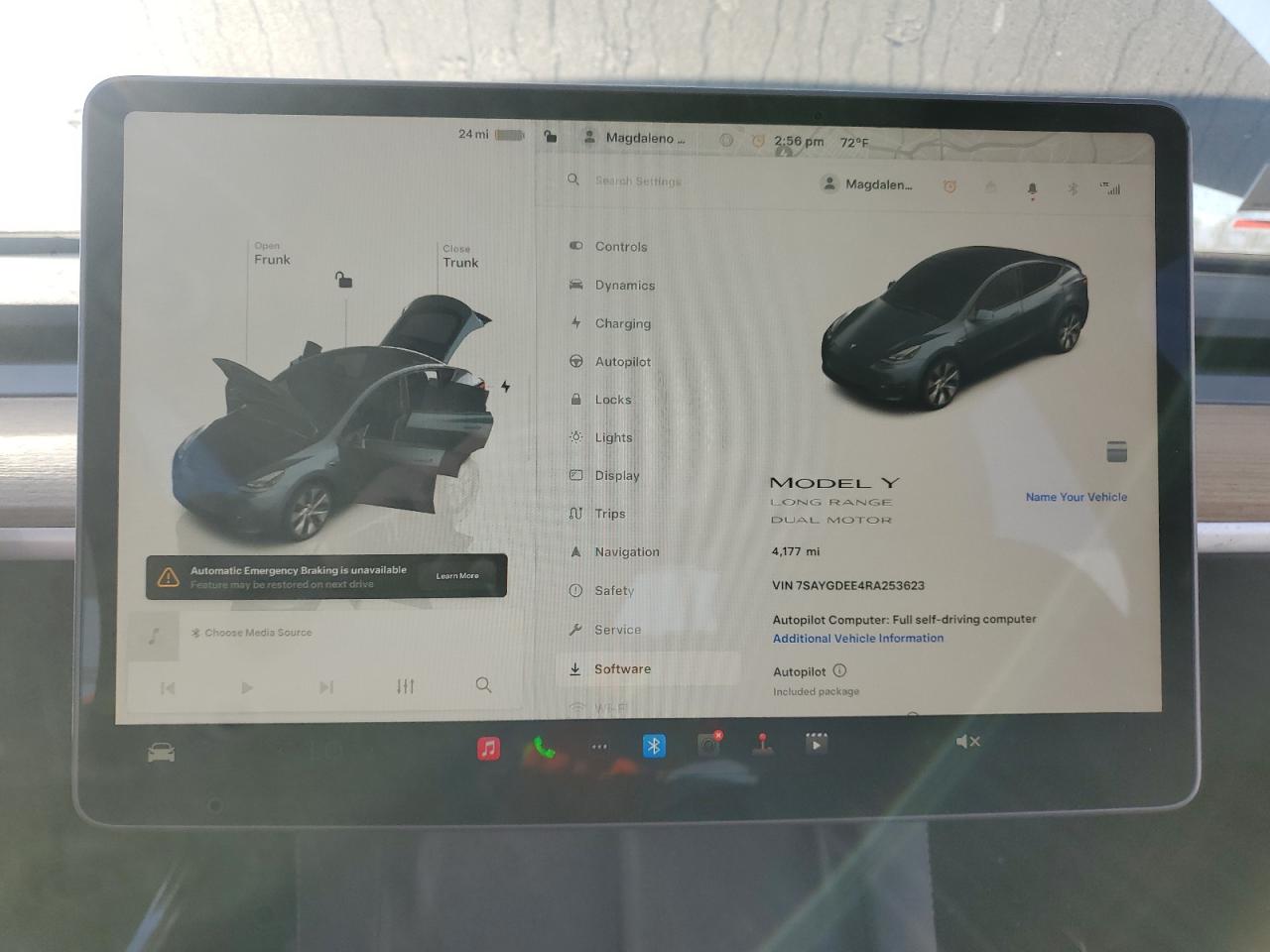 2024 TESLA MODEL Y  VIN:7SAYGDEE4RA253623