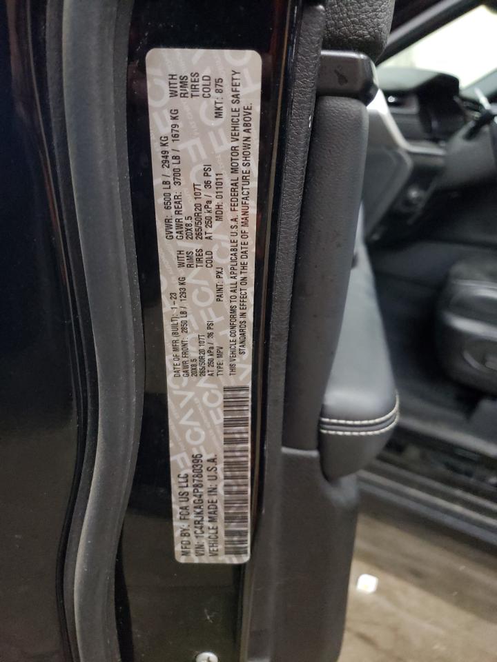 2023 JEEP GRAND CHEROKEE L LAREDO VIN:1C4RJKAG4P8780396