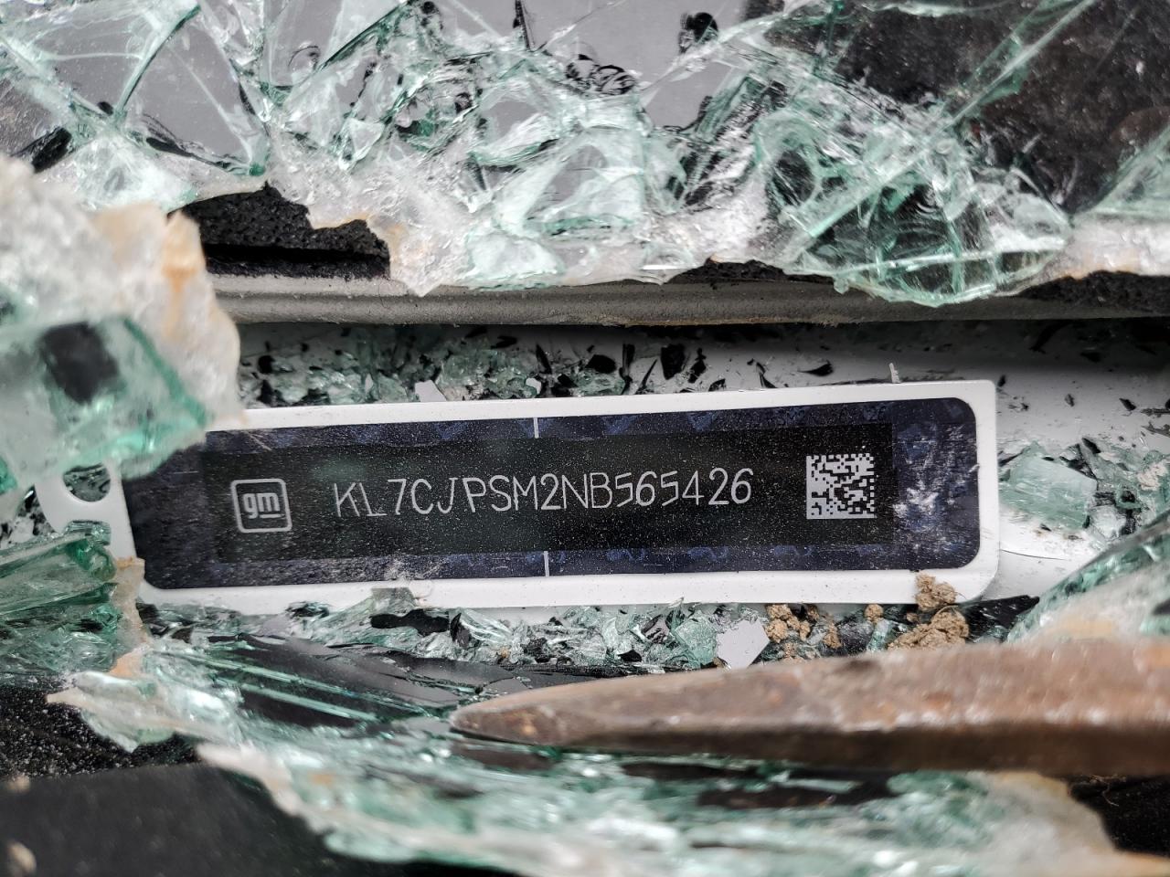 2022 CHEVROLET TRAX 1LT VIN:KL7CJPSM2NB565426