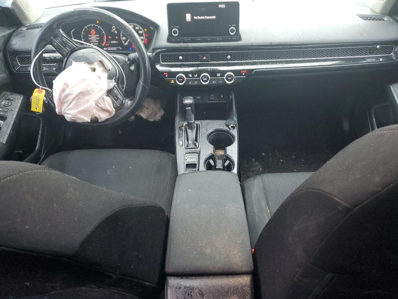 2022 HONDA CIVIC EX VIN:JHMFE1F75NX000210