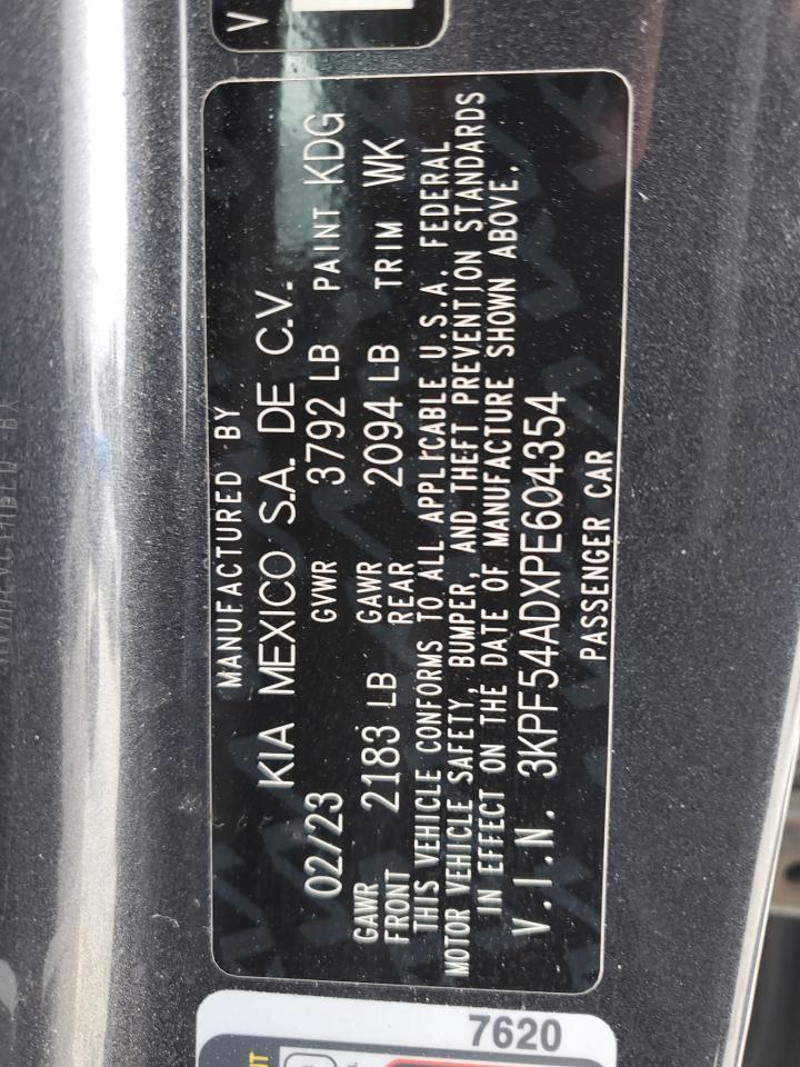 2023 KIA FORTE GT LINE VIN:5UXWX5C53CL723336