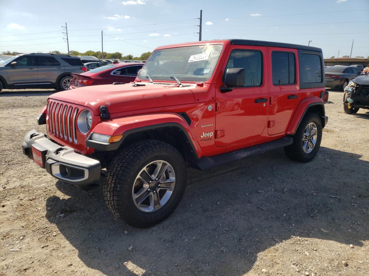 2022 JEEP WRANGLER UNLIMITED SAHARA VIN:1C4HJXEN7NW242625