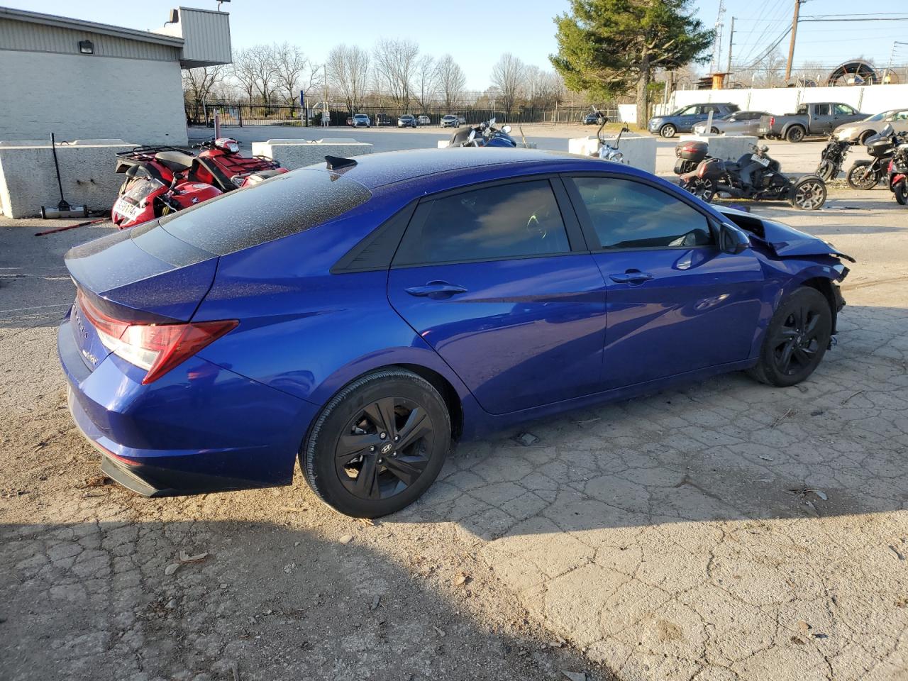 2022 HYUNDAI ELANTRA BLUE VIN:KMHLM4AJ5NU020661