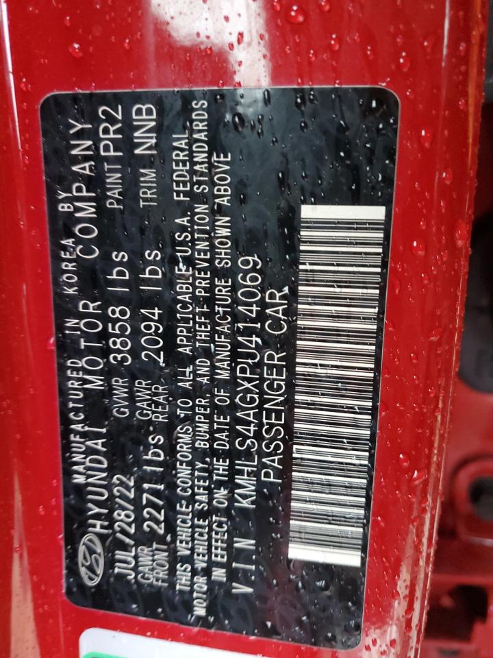 2023 HYUNDAI ELANTRA SEL VIN:KMHLS4AGXPU414069