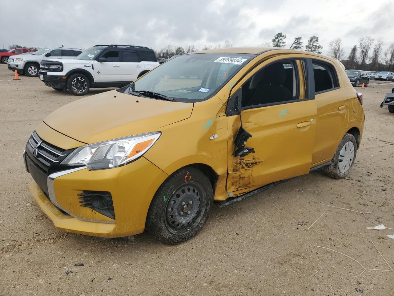 2022 MITSUBISHI MIRAGE ES VIN:ML32AUHJ2NH009515