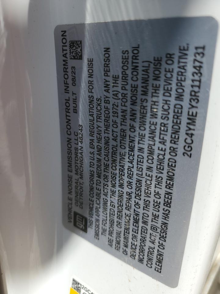 2024 CHEVROLET SILVERADO K2500 CUSTOM VIN:2GC4YMEY3R1134731