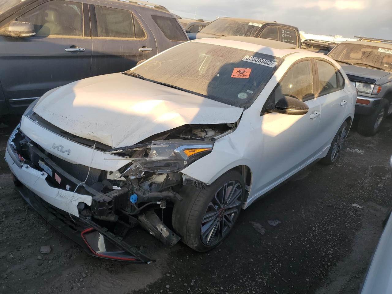 2022 KIA FORTE GT VIN:3KPF44AC7NE492782