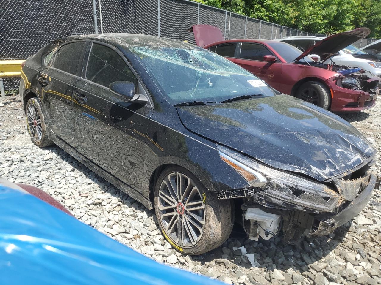 2022 KIA FORTE GT VIN:3KPF44AC1NE484435