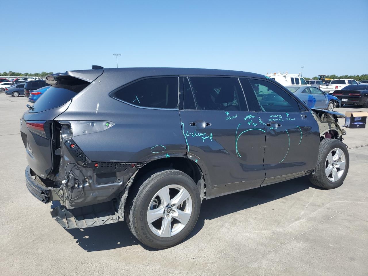 2022 TOYOTA HIGHLANDER L VIN:5TDZZRAHXNS133374