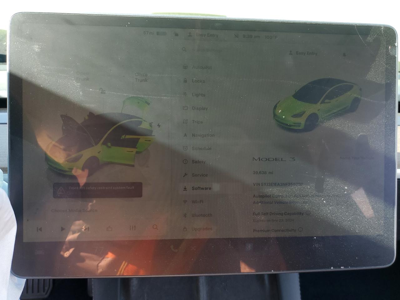 2022 TESLA MODEL 3  VIN:5YJ3E1EA3NF359390