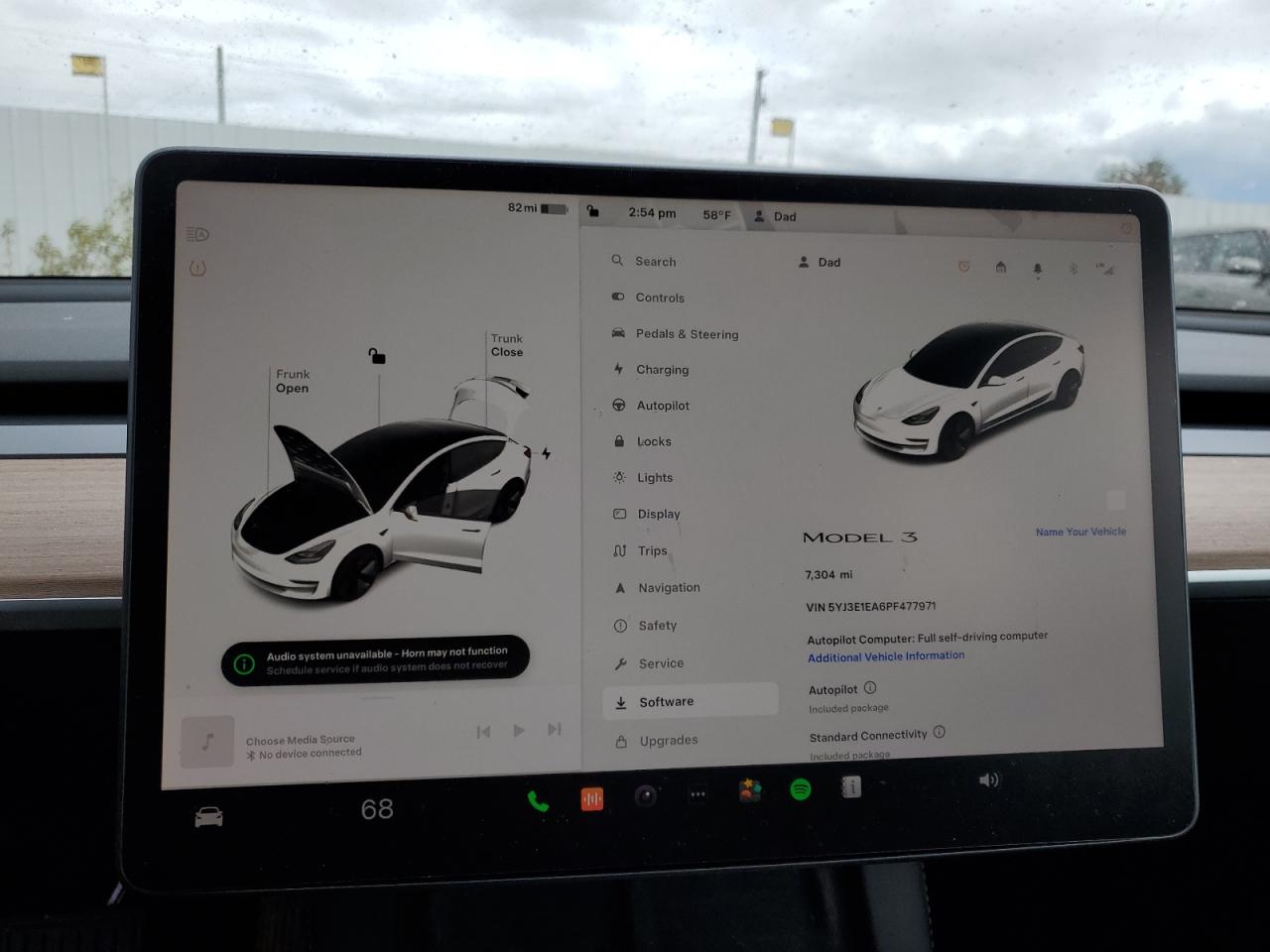 2023 TESLA MODEL 3  VIN:5YJ3E1EA6PF477971