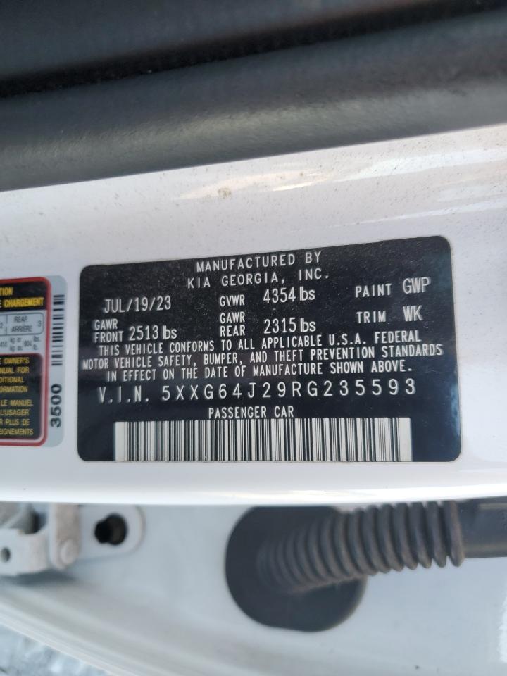 2024 KIA K5 GT LINE VIN:5XXG64J29RG235593
