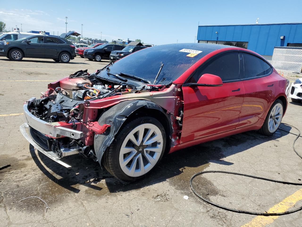 2022 TESLA MODEL 3  VIN:5YJ3E1EAXNF188928