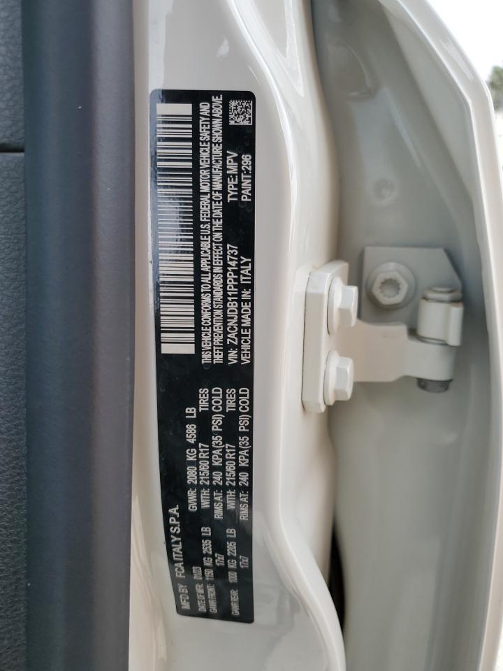 2023 JEEP RENEGADE LATITUDE VIN:ZACNJDB11PPP14737
