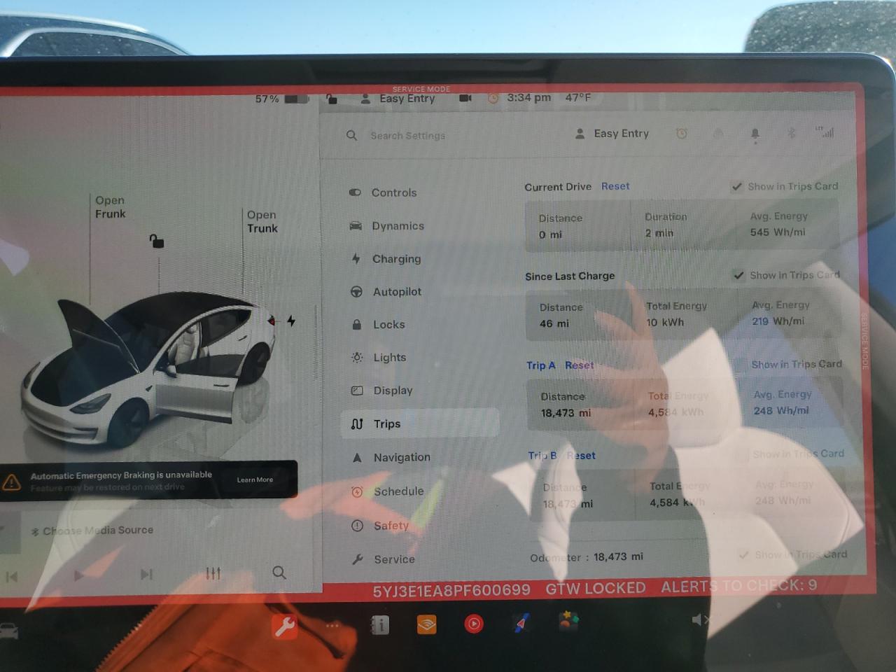 2023 TESLA MODEL 3  VIN:5YJ3E1EA8PF600699