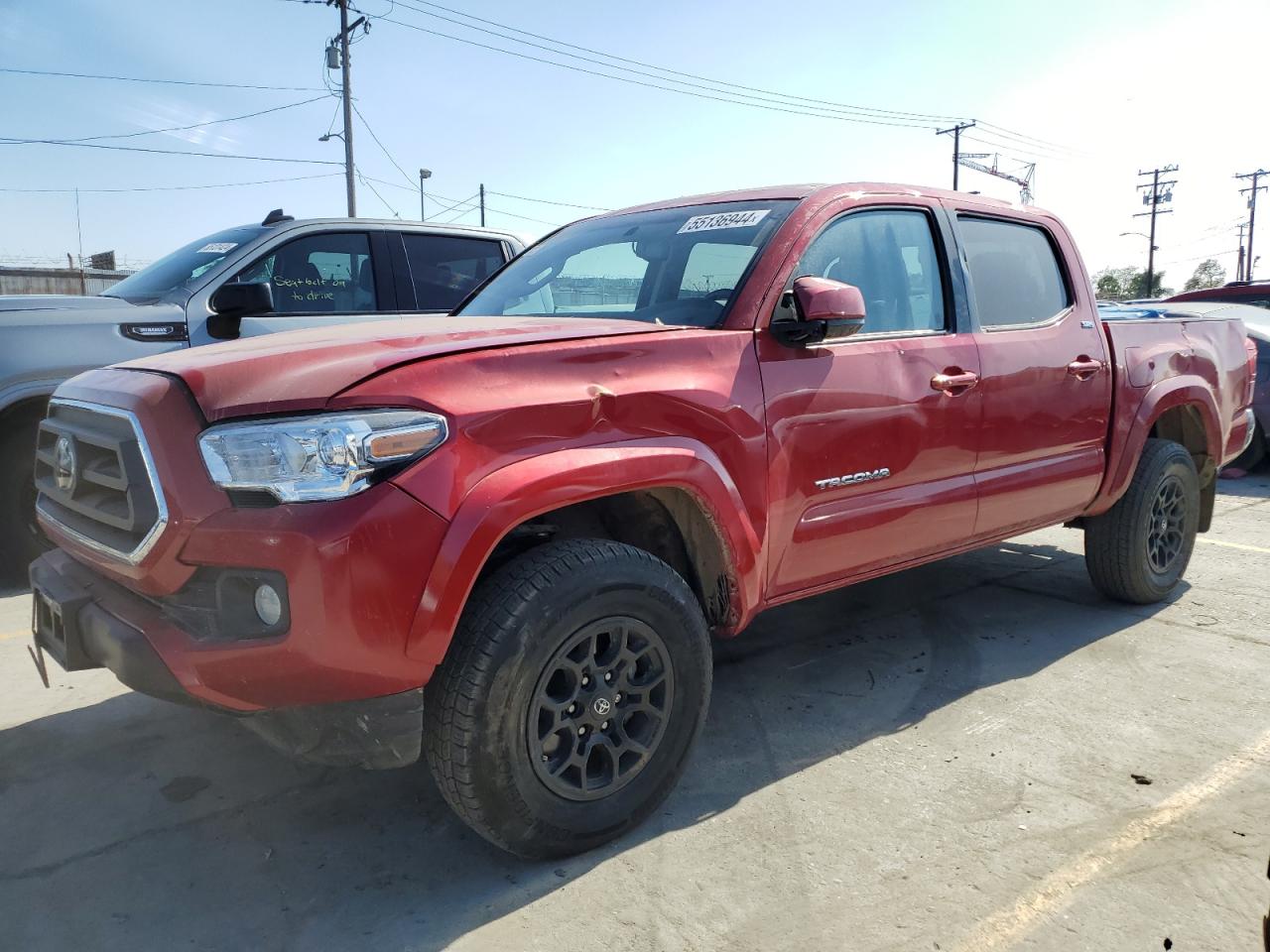 2022 TOYOTA TACOMA DOUBLE CAB VIN:3TMAZ5CN8NM193324