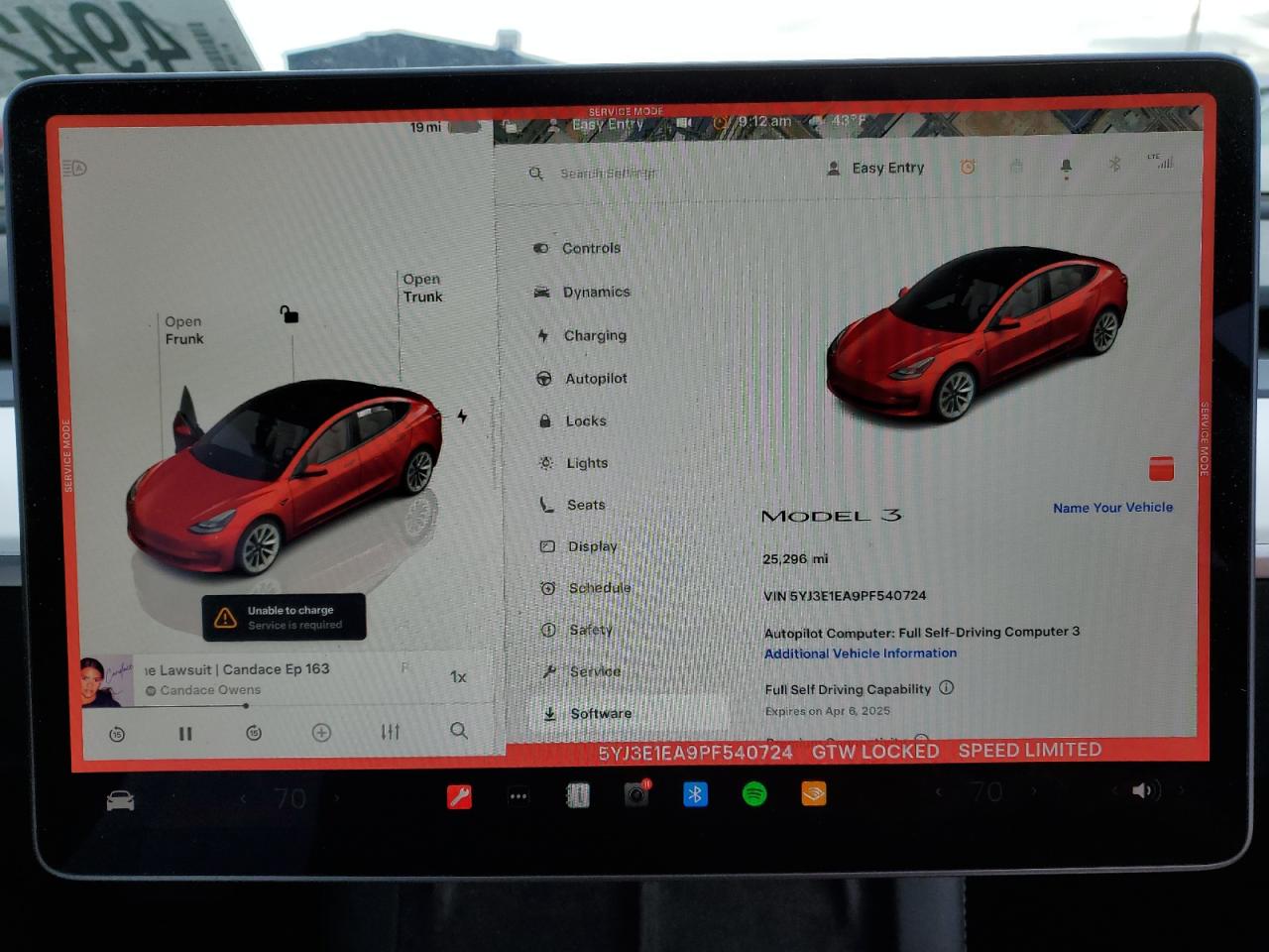 2023 TESLA MODEL 3  VIN:5YJ3E1EA9PF540724