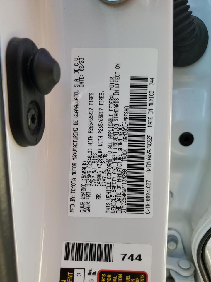 2023 TOYOTA TACOMA DOUBLE CAB VIN:3TYCZ5AN6PT134260