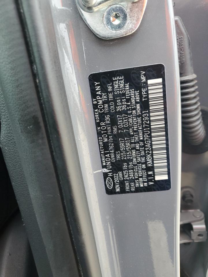 2023 HYUNDAI KONA SE VIN:KM8K23AG7PU172931