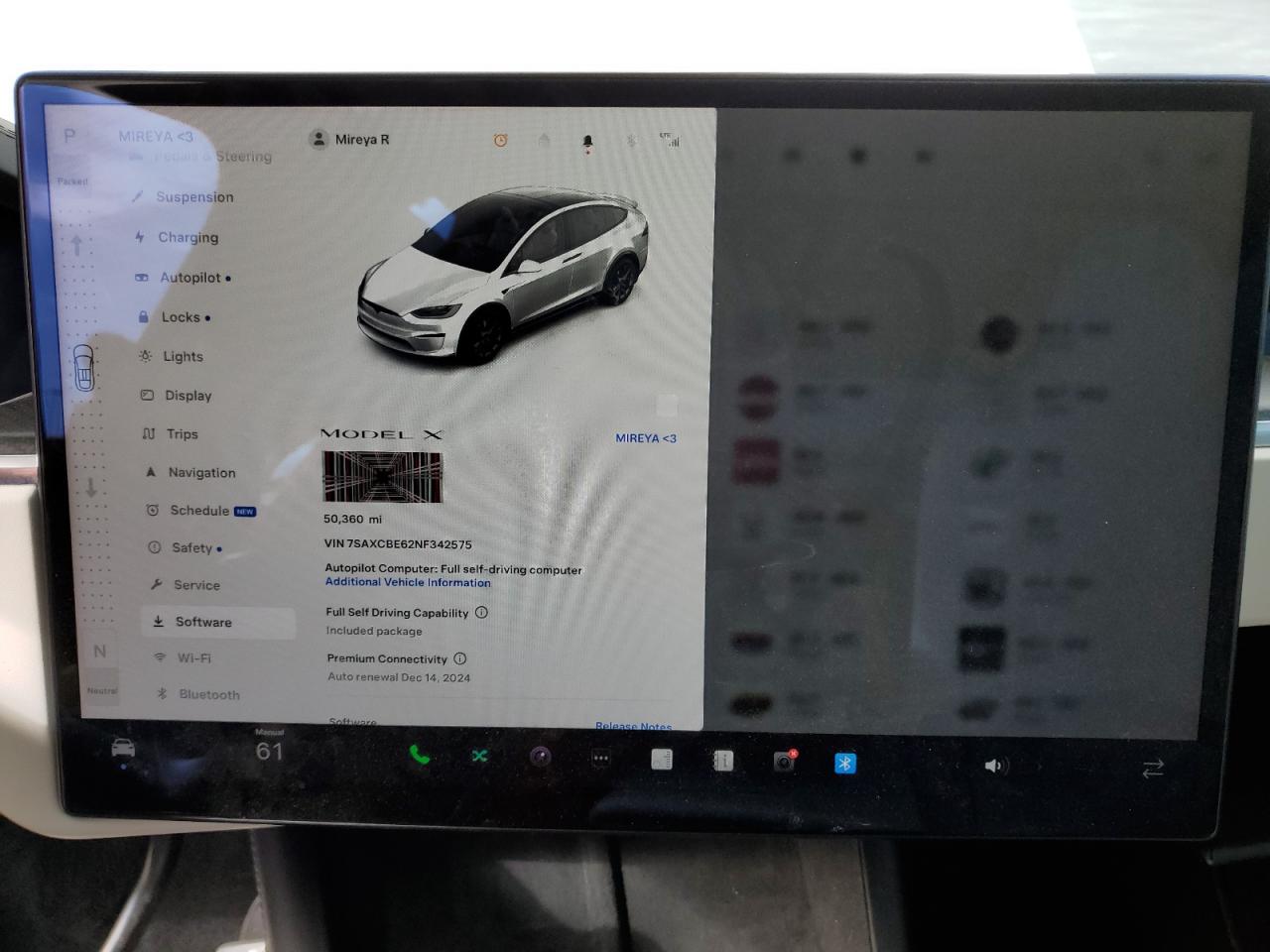 2022 TESLA MODEL X  VIN:7SAXCBE62NF342575