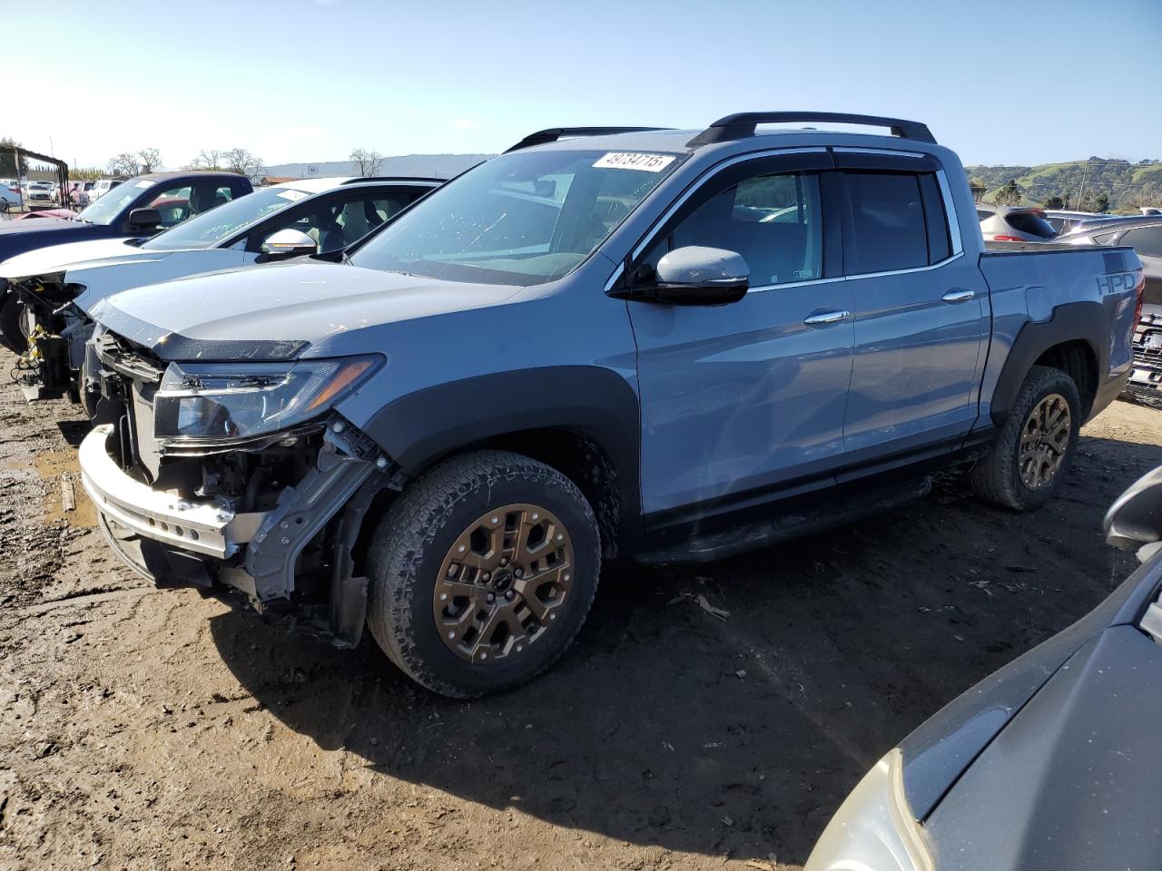 2023 HONDA RIDGELINE RTL-E VIN:5FPYK3F79PB001508