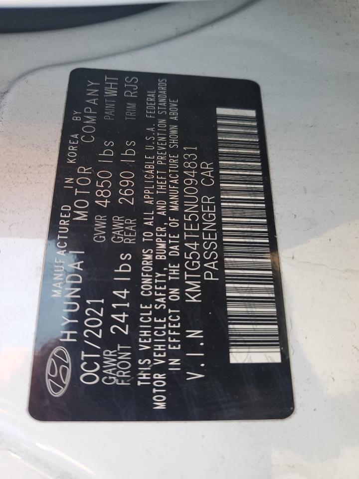 2022 GENESIS G70 BASE VIN:KMTG54TE5NU094831