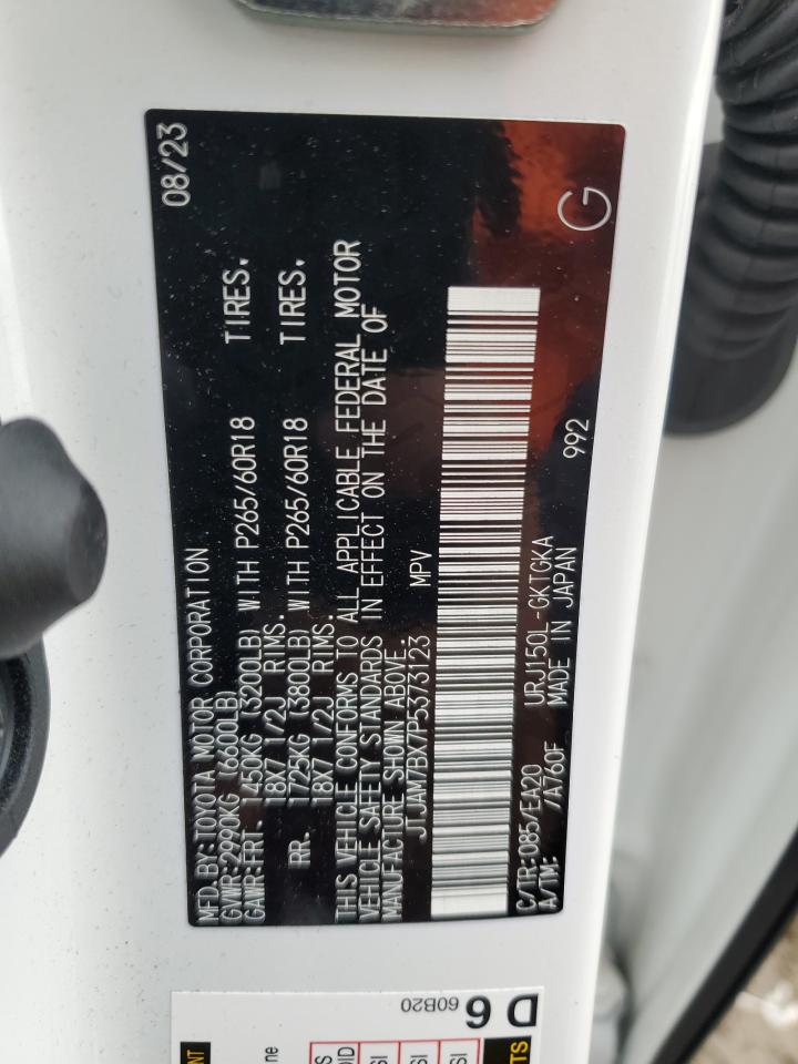 2023 LEXUS GX 460 VIN:JTJAM7BX7P5373123