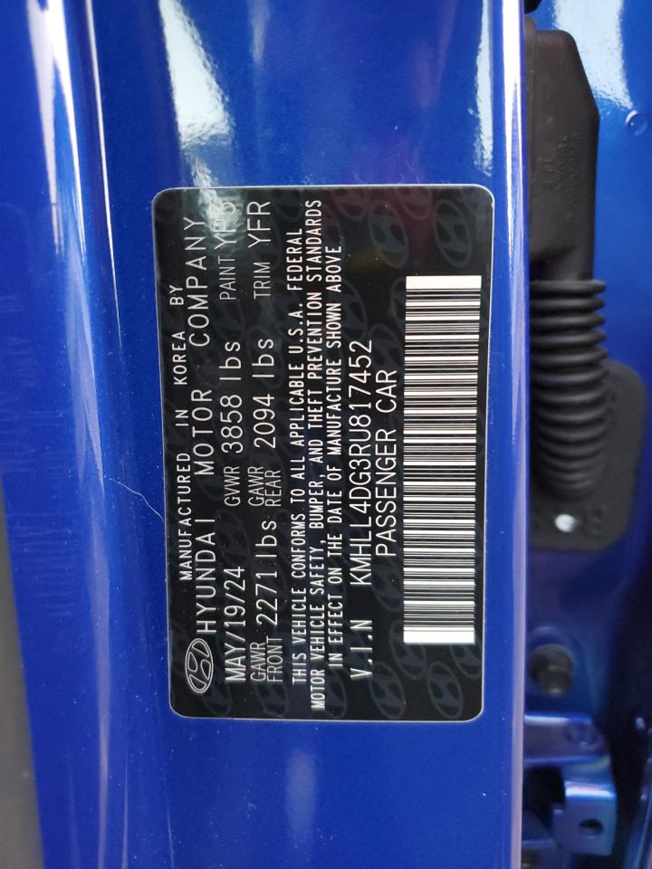 2024 HYUNDAI ELANTRA SE VIN:KMHLL4DG3RU817452